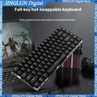 AJAZZ AK33 Mechanical Keyboard Bluetooth 5.0 Wired Dual Mode Hot Swap Gaming Keyboard Tablet Laptop Desktop Universal 82 Keys