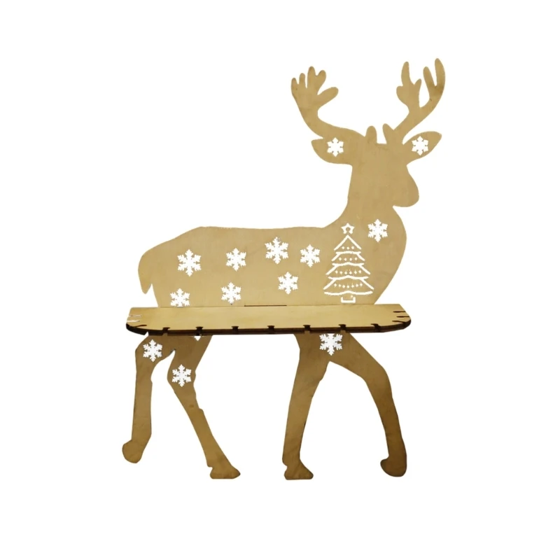 Decorative Wall Mounted Shelf Christmas Reindeer Elk Plant Display Rack