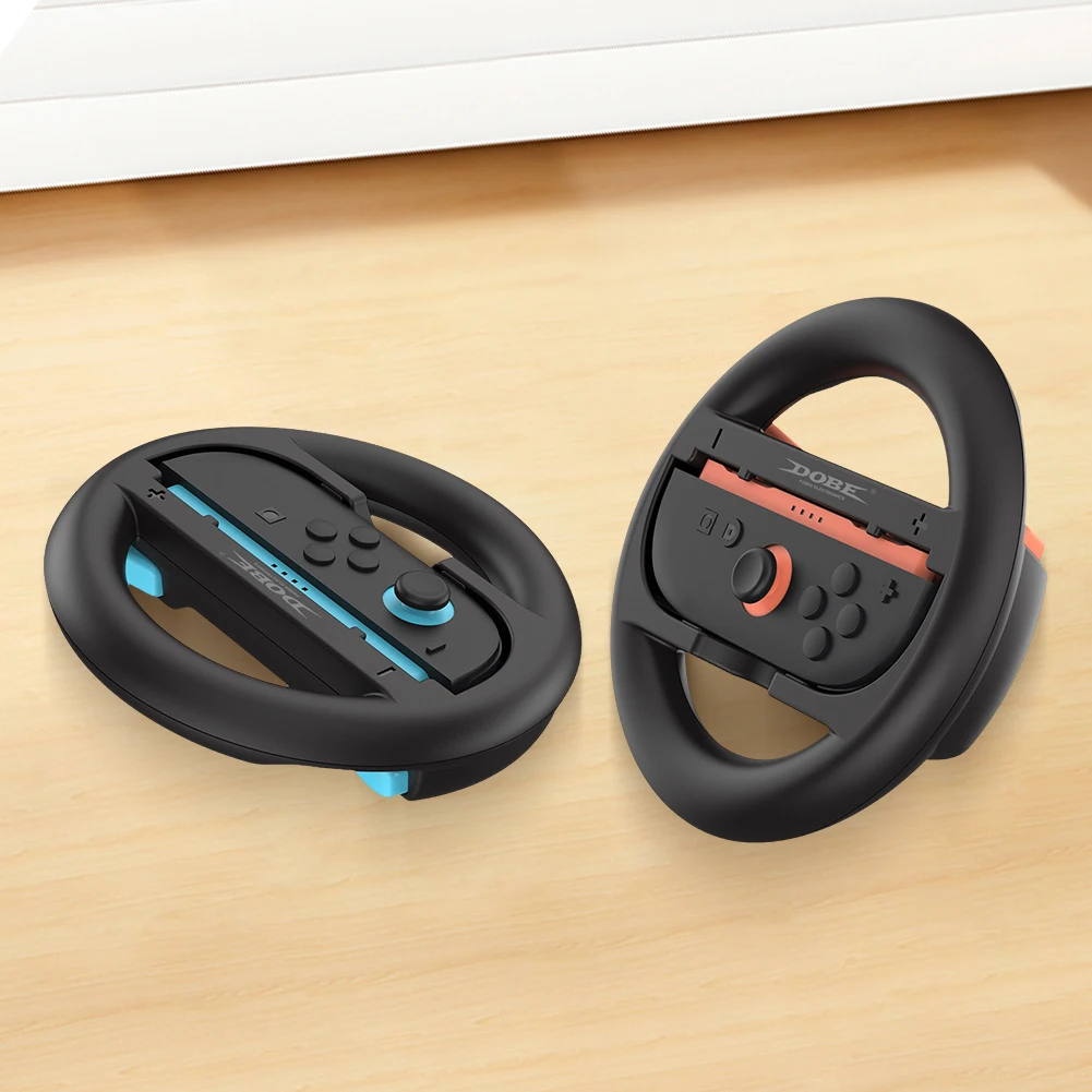 2 قطعة/المجموعة عجلات توجيه السباق للتبديل 2 مقبض القبضات البلاستيك تحكم مقبض حامل لنينتندو للتبديل 2 تحكم