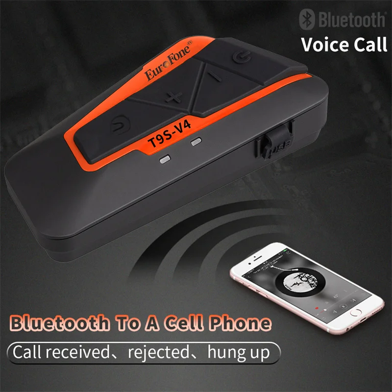 Motorcycle Bluetooth Helmet Headset for Riding Wireless Intercom,Head-Mounted,Waterproof,Noise Reduce Stereo For Outdoor Riders