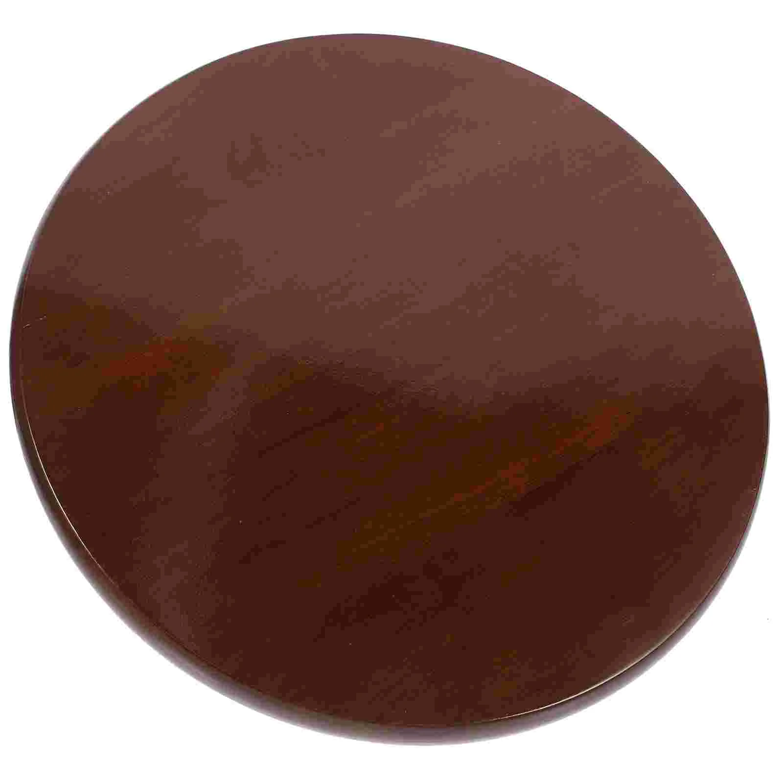 Round Stool Wooden Seat Seating Part Counter Chairs Accessory Canteen Supply Replacement