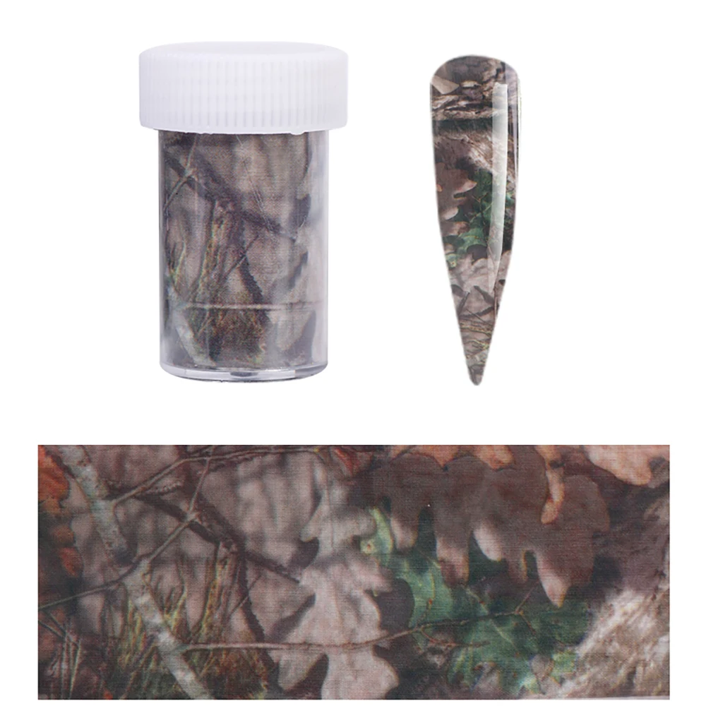 

Full Wraps 3D Stripe Camouflage Laser Nail Transfer Foils Starry Sky Stickers Nail Art Decorations Manicure Decals