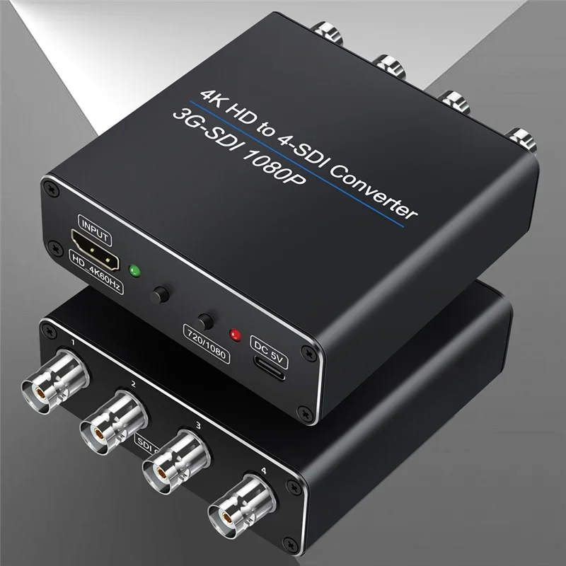 

4K HDMI to 4xSDI/3G-SDI Converter 1080P 3G-SDI for SDI/HD PS4/5 DVD TV box HD Camera