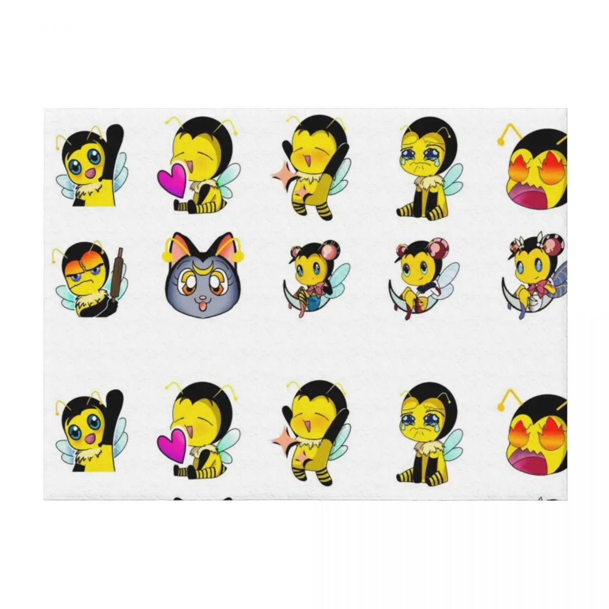 

Emotes Throw Blanket Softest Cute Plaid for winter warm winter Blankets