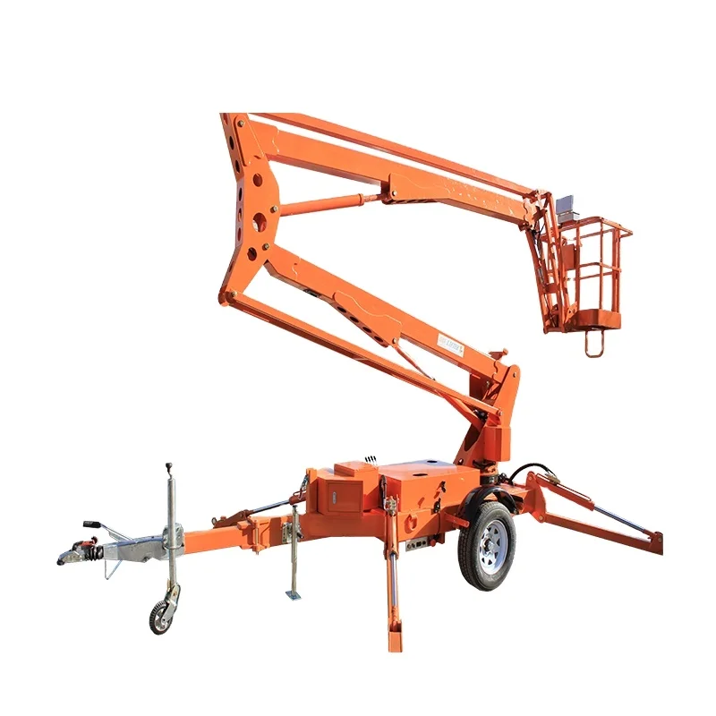Customized Boom Man Lift 14m 16m 18m Electric Aerial Rotating Bucket Articulated Man Lifter Telescopic Towable Picker Boom Lift