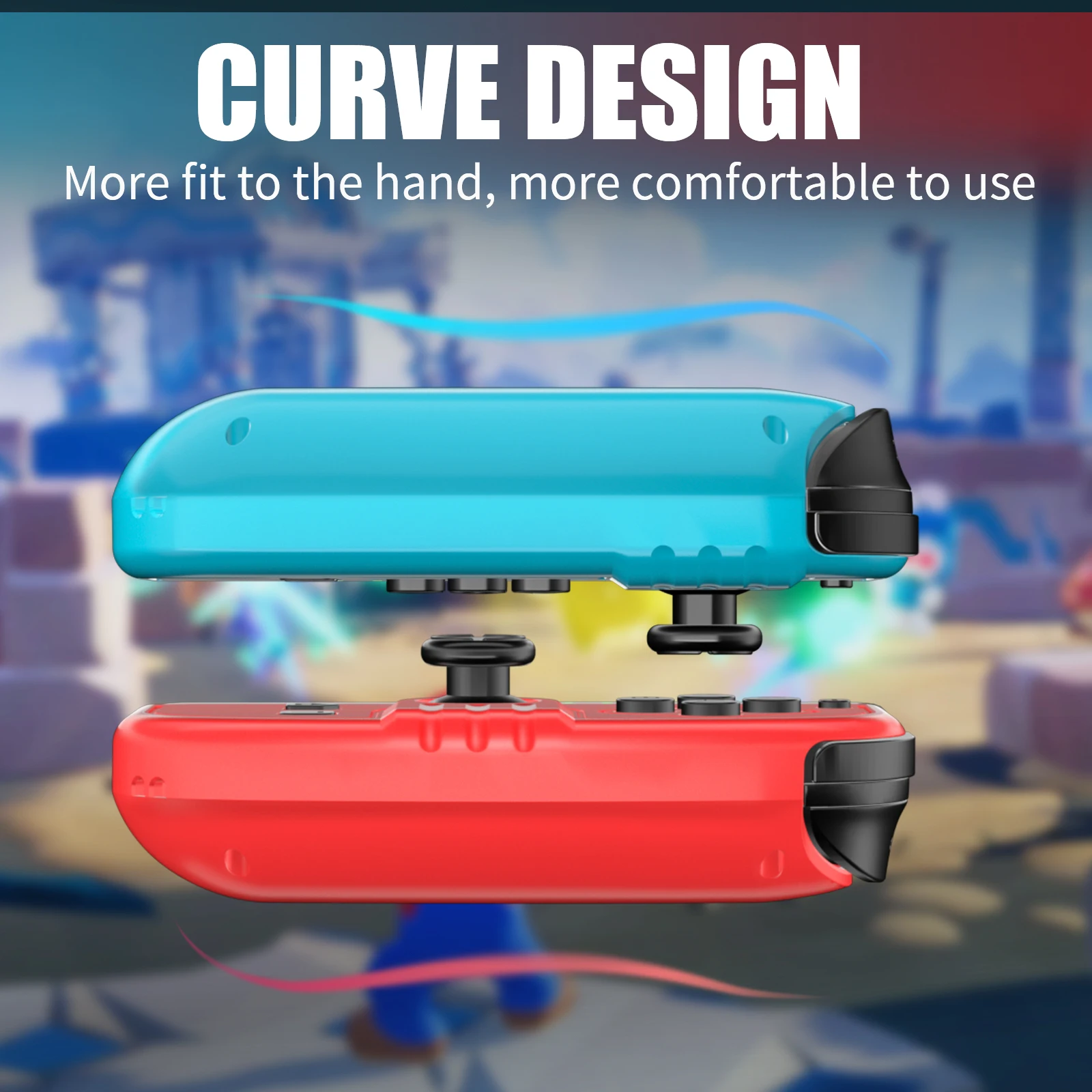 Joy Pad Gamepad per controller wireless Nintendo Switch, giochi L/R Controller a 6 assi con supporto Grip Wake-up Funct Control