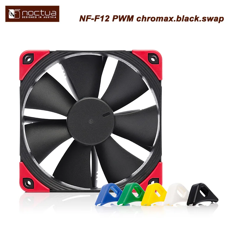 

Noctua NF-F12 PWM chromax.black.swap 120mm PC Computer Cases CPU Cooling Fan 12V 4pin PWM Silent Towers CPU Processor Cooler Fan