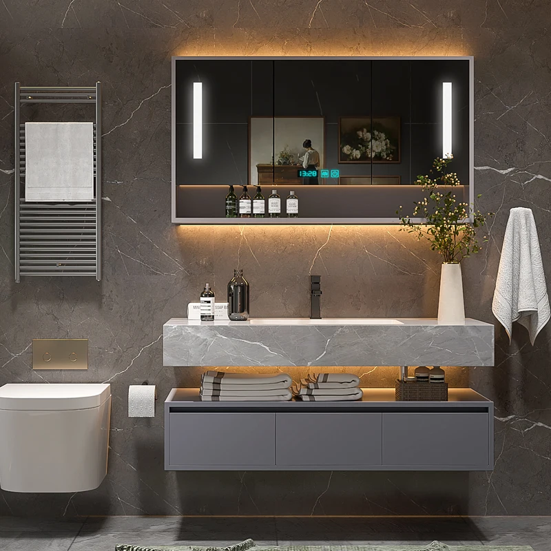 

Шкаф для ванной комнаты в отеле, светлый роскошный керамический умывальник, стол для умывальника, дизайнерский шкаф для умывальника Armadio Bagno, мебель для дома