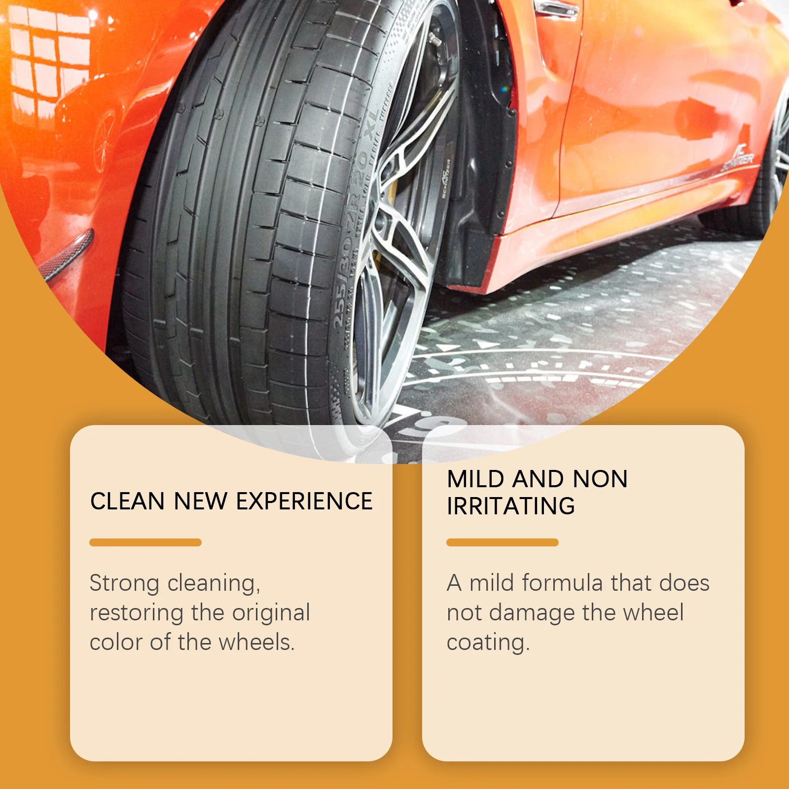 Professional Car Tire Cleaner Spray - Remove Stains, Restore Shine, Protect Rubber For Cars/Trucks/Suvs/Motorcycles image 2