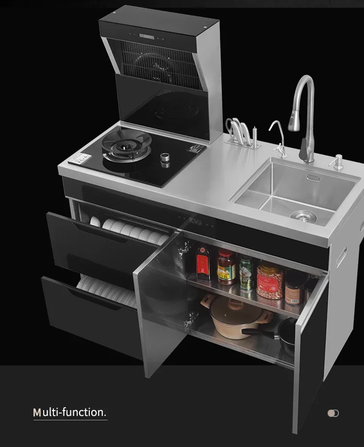 XL Frequency Conversion Split Integrated Kitchen Integrated Sink Household Integrated Gas Induction Cooker