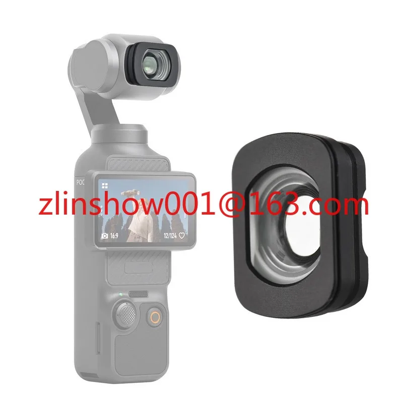 

112 ° Широкоугольный объектив с увеличением 0,72X, замена внешнего объектива камеры с магнитным креплением для DJI OSMO Pocket 3, аксессуар