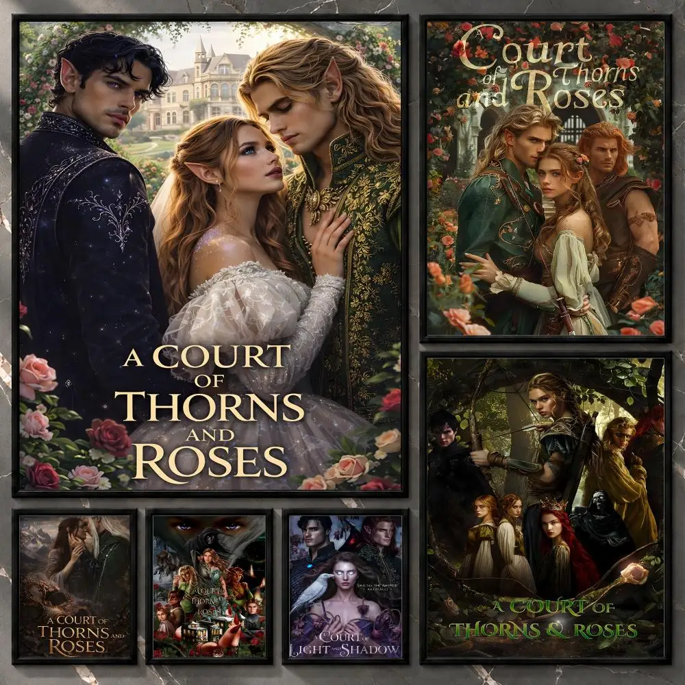 Literary Fiction Narrative Character A Court Of Thorns And Roses Poster Aesthetic Unframed Wall Prints for Bedroom & Living Room