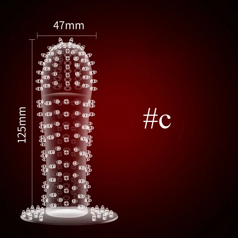 Silicon Reusable Condom Penis Extender Sleeve For Men Dildo Sheath Crystal Condoms Delay Ejaculation Sex Toys Intimate Goods image 3