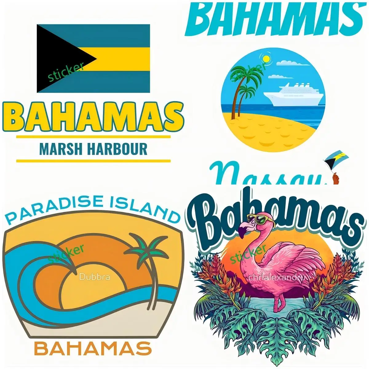 

Bahamas Decal Map Africa Grunge Rubber Stamp Travel Sticker Waterproof Car Styling Bumper Surfboard
