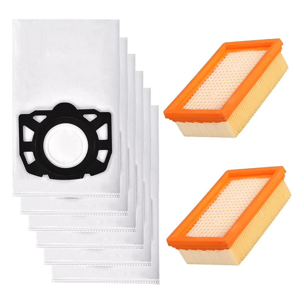 8-In-1 Vacuum Cleaner Dust Bag Filter Accessory Set For Kärcher WD4 WD5 WD6 MV4 MV5 Vacuum Cleaner High-Quality Replacement