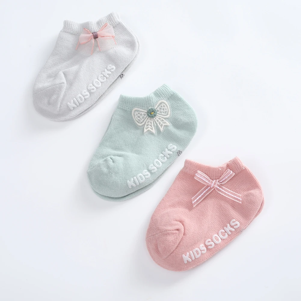 3 Pairs Of Baby Fashion Flower Cute Socks Princess Socks For 0-6 Y Four Seasons Casual Children Socks Baby Clothing Accessories