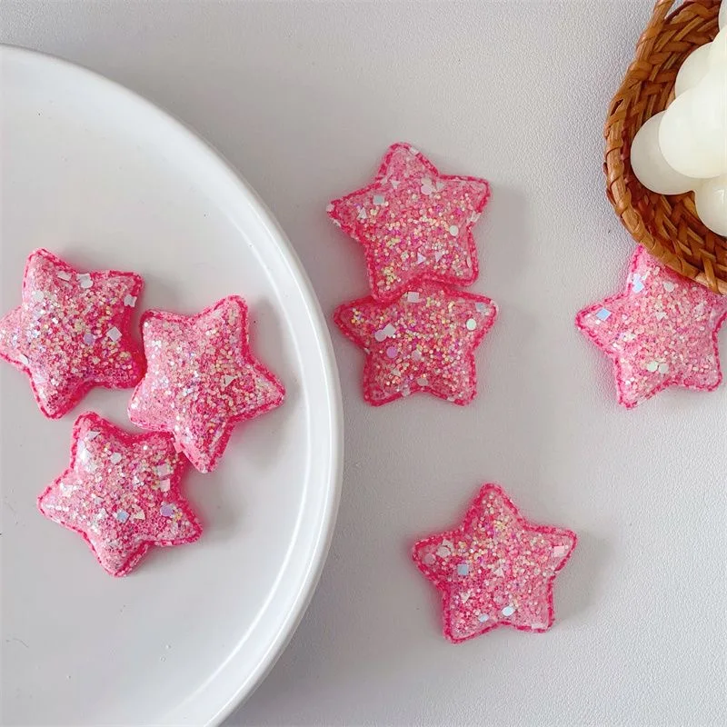20/10 Pieces of Sequin Star Accessories, Shiny and Available in Multiple Colors, Multi-Purpose, Suitable for Handmade Packaging Decoration and Embellishment, Small Accessories
