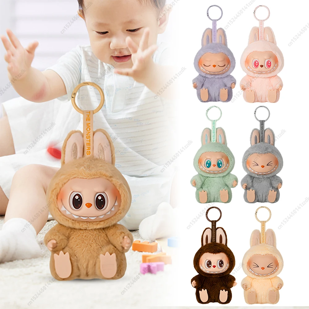 The Monsters Doll Blind Box For Labubu Heart-Moving Macaron Vinyl Face Doll Hanging Figure Model Bag Keychain Xmas Birthday Gift