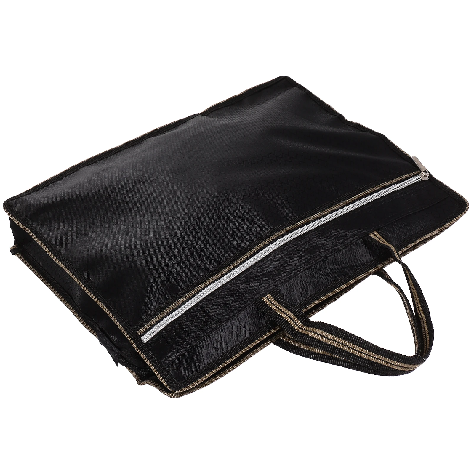 

Water-Resistant Oxford Cloth File Pouch Zipper Closure Portable Document Bag for Office School Business Receipts Storage