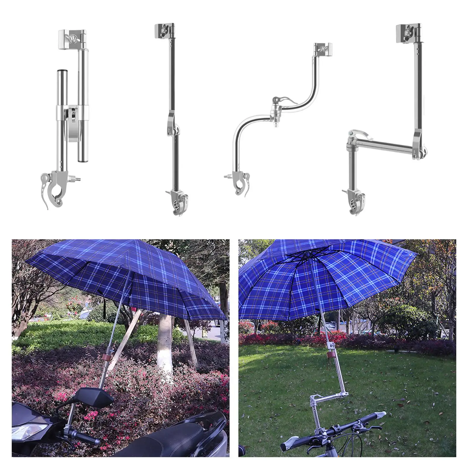 Universal Umbrella Holder for Portable Elastic Handle Connectors Multi-purpose