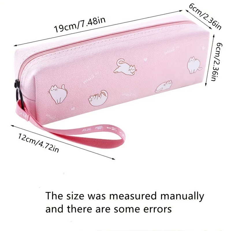 PU pencil case simple leather school Pencil cases gifts for student stationery box Small pen case Stationery storage bag pen bag