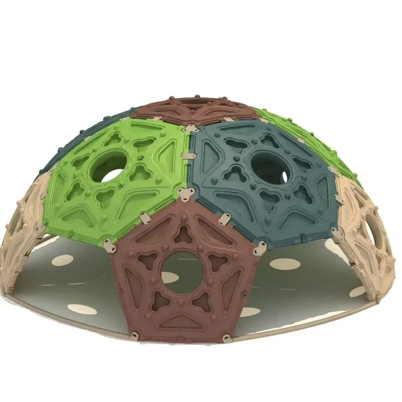 Colorful Modular Dome Climbers for Kids Outdoor Playground Park Backyard Interlocking Design Fun Adventure Play Structure
