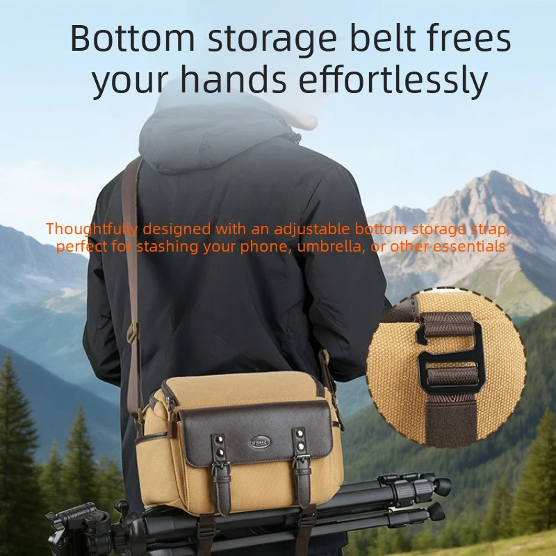 Multifunctional Camera Crossbody Bag, Outdoor Travel Waterproof Storage Bag, Lightweight Shoulder Pack