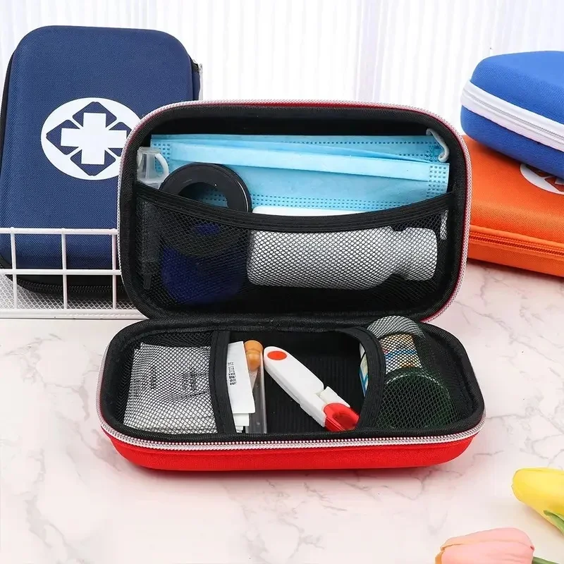 1/2/4pcs Kit  EVA Bag Emergency Kit Camping Survival  Bag Portable  Bag Car Anti-pressure Medicine Storage Bag image 4