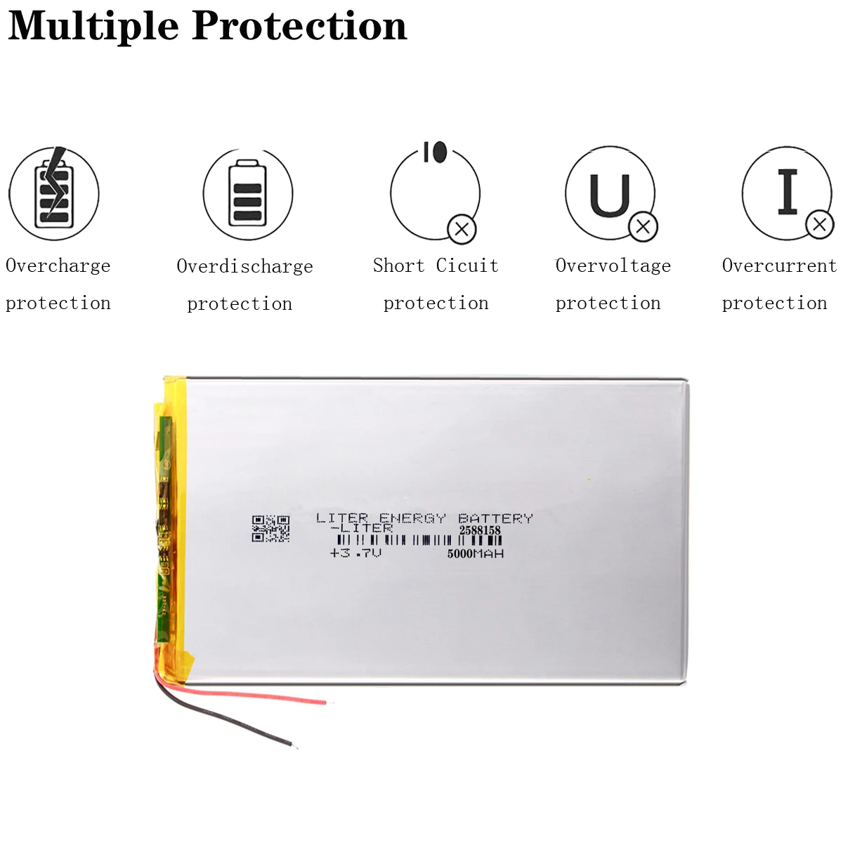 3.7V 5000mAh 2588158 litrowy akumulator energii dla ONYX BOOX NOTE / PRO / NOTE E-Book Reader Tablet 3-wtyczka przewodu