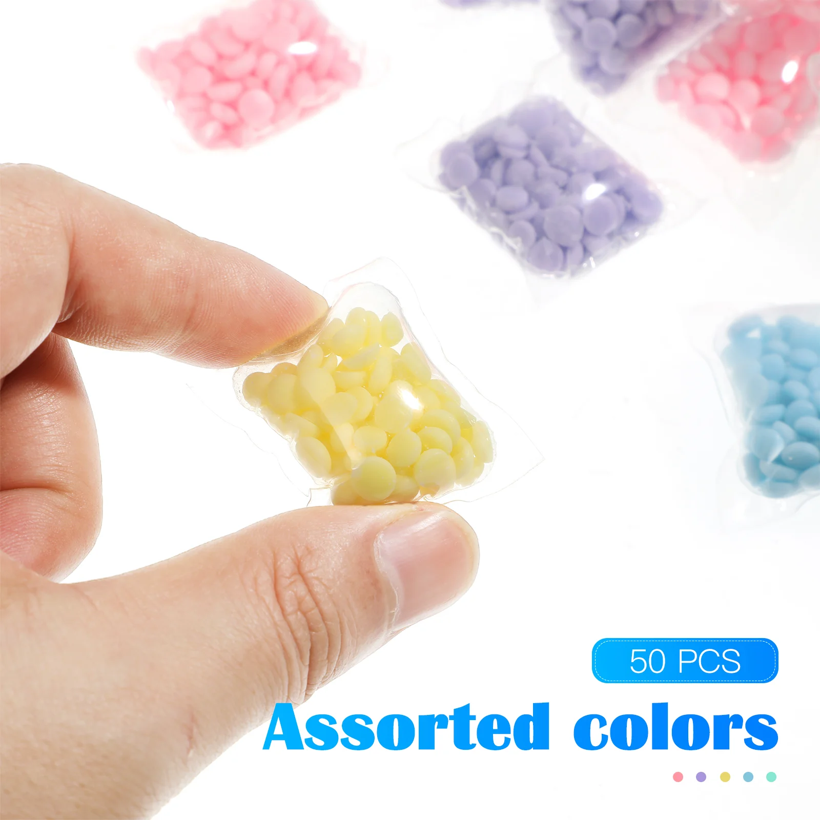 Fragrância Condensado Beads para Máquina De Lavar Roupa, Lavadora, Boosters, 50 Pcs