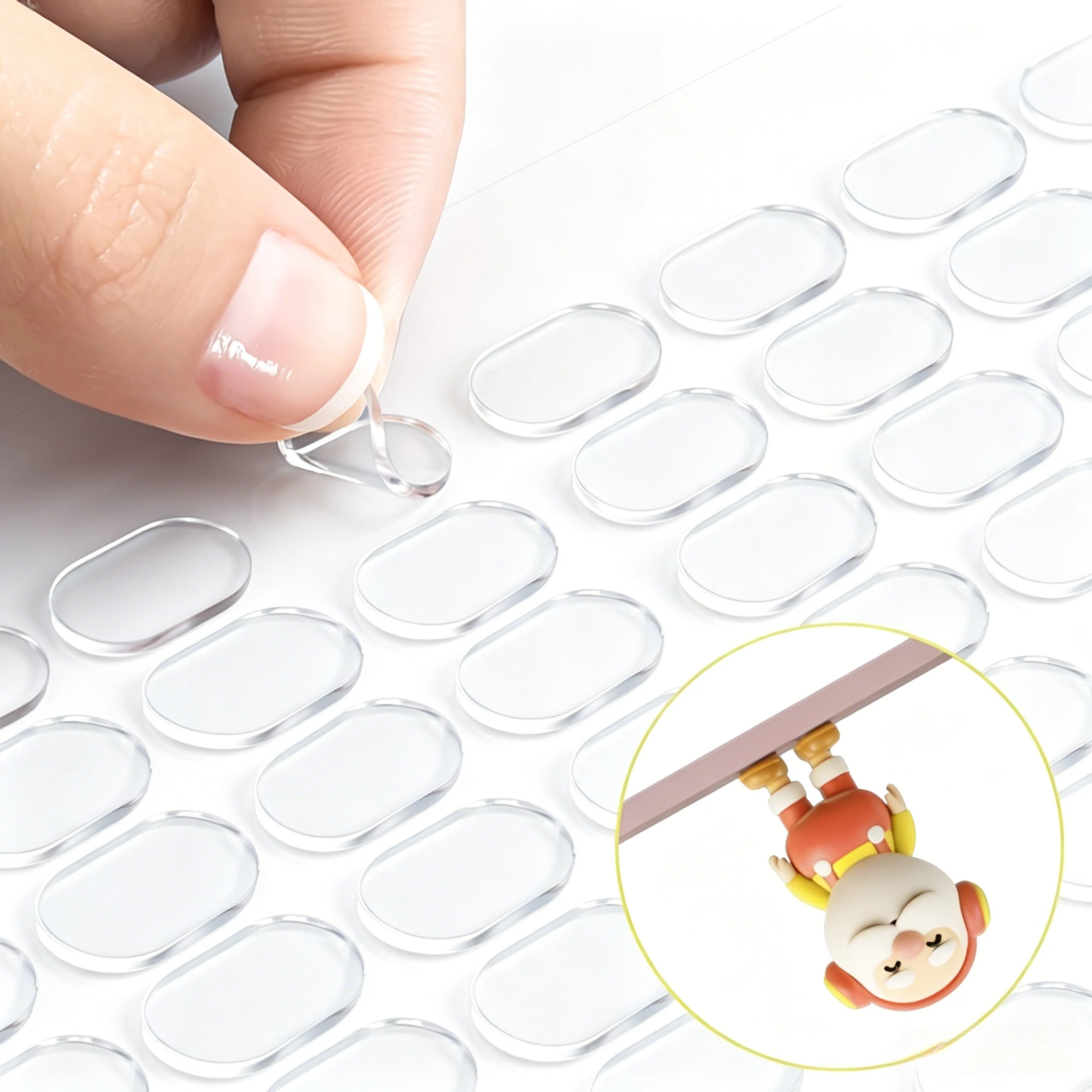 800 Pieces of 10-Sheet Transparent Double-Sided Tape Dots - Removable, High-Quality Strong Adhesive, Suitable for DIY Crafts