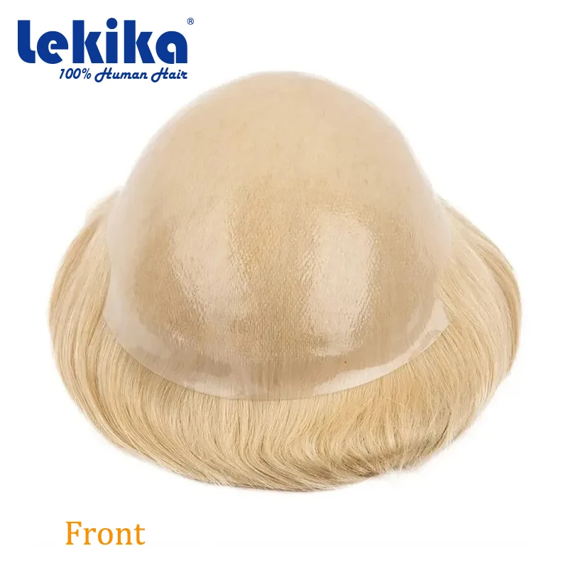 شعر مستعار أشقر للنساء 0.08 مللي متر بولي خصلات الشعر المستعار الإنسان مزدوجة معقود 100% خصلات الشعر المستعار الإنسان الشعر الطويل المرأة الشعرية الاصطناعية