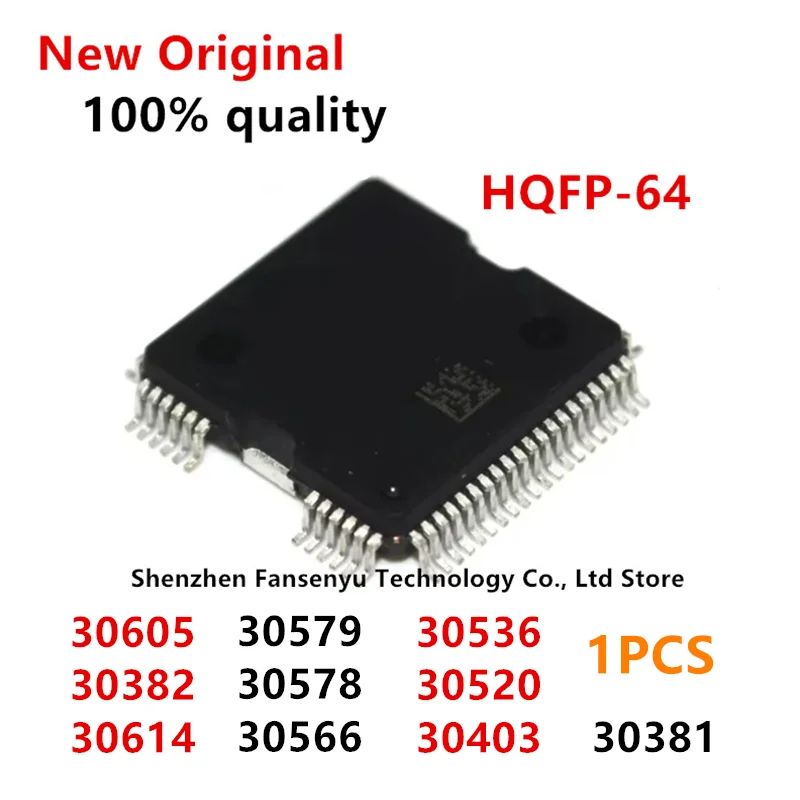 (1piece)100% New 30614 30605 30579 30578 30566 30536 30520 30382 30403 30381 HQFP64 Chipset