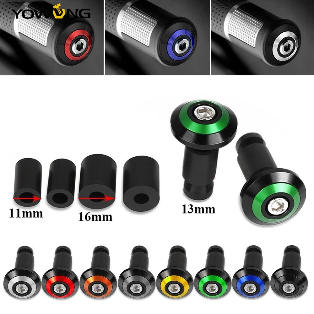 

Motorcycle CNC 22MM Handlebar Grips Handle Bar Cap End Plugs For Kawasaki Ninja ZX-9R ZX900 ZX-6RR ZX-6 ZX600 ZX-14/ABS