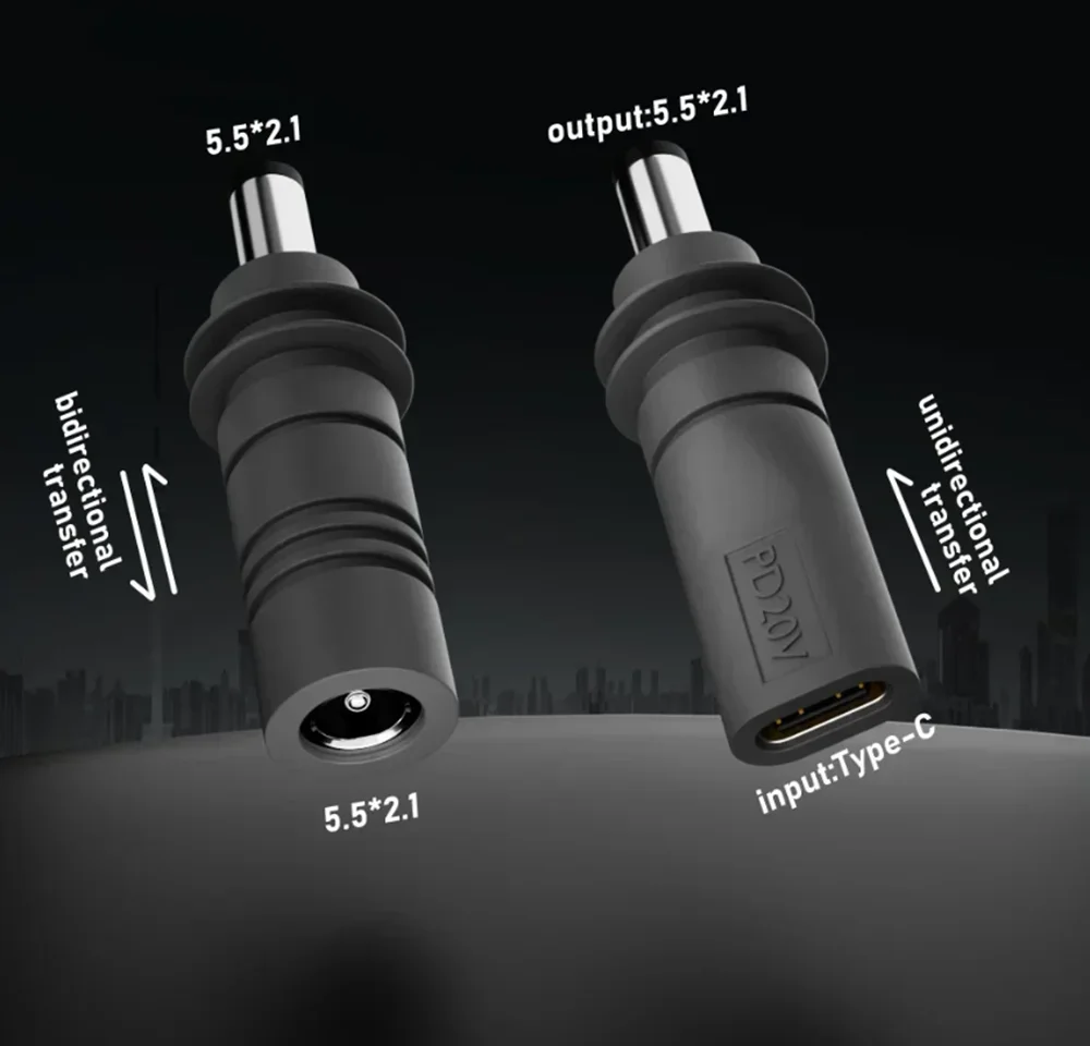 

DC5521 Male to Starlink Mini GEN3 PD 100W USB C Female Connector Charge Barrel Jack Power Plug Type C to DC/D to D Power Adpater