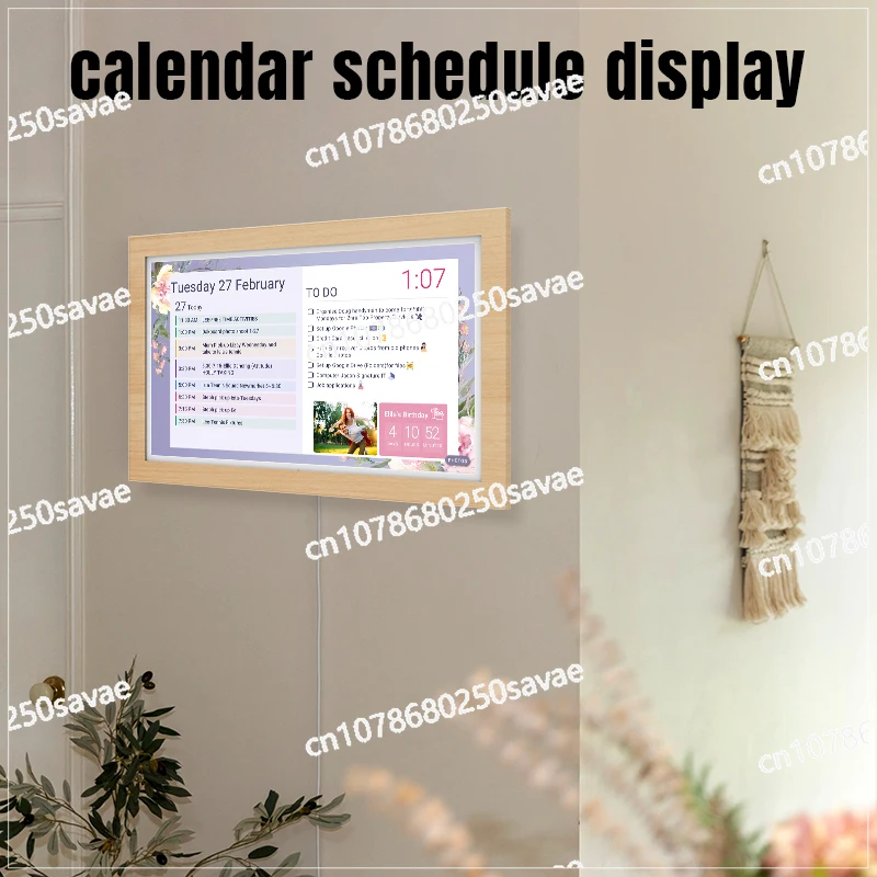 32 Inch Android Touchscreen Interactive Family Digital Calendar Ultra-Thin Portable Mount Tablet