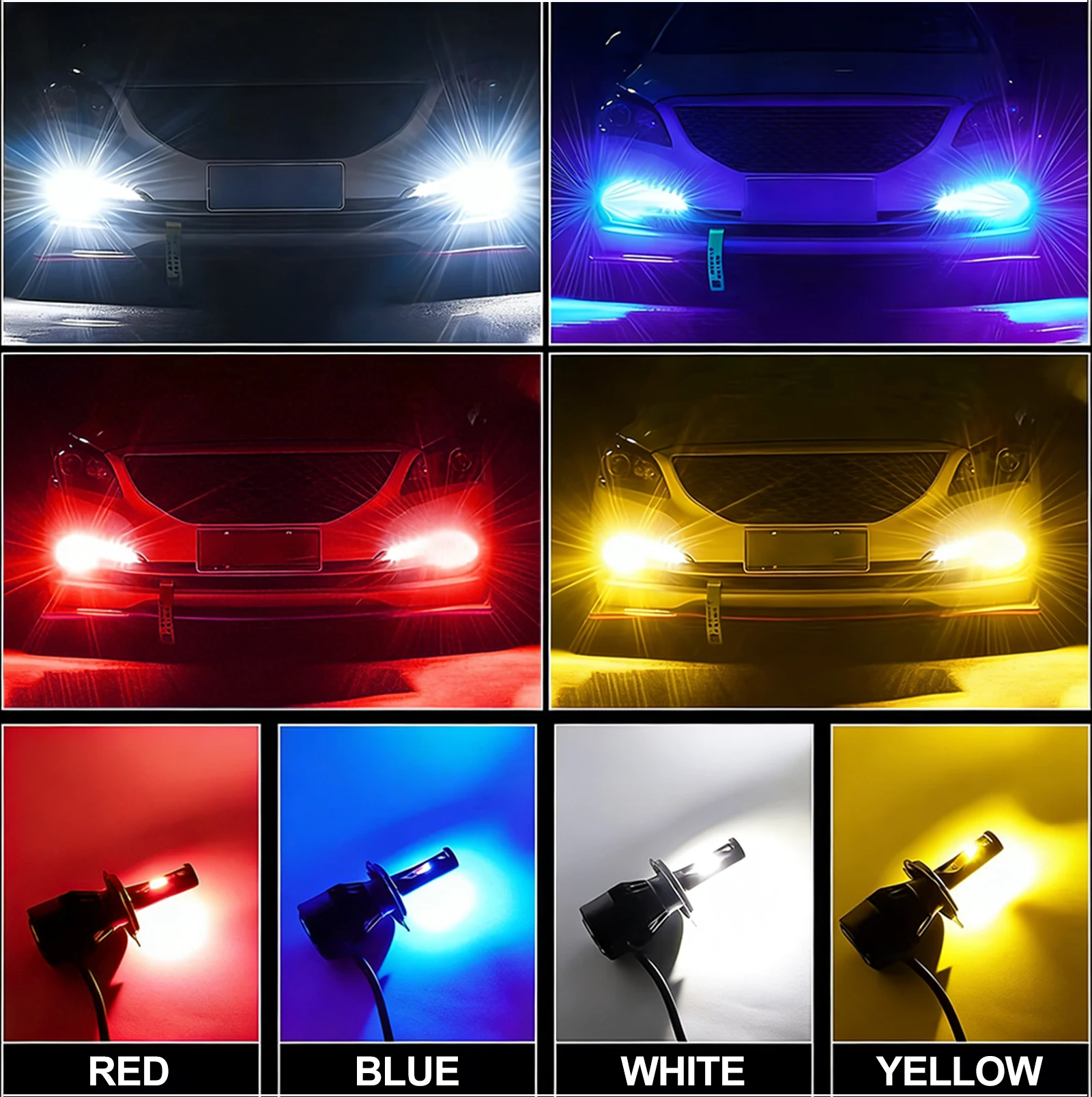 4 Kleuren Strobe H7 H4 LED 110 - Sos Light Strobe recensie en prijs