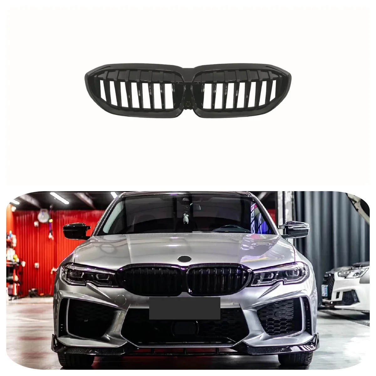 

New arrival for 2019-2022 3 Series G20 G28 grill car grille with light For BMW G30 Lci car grills