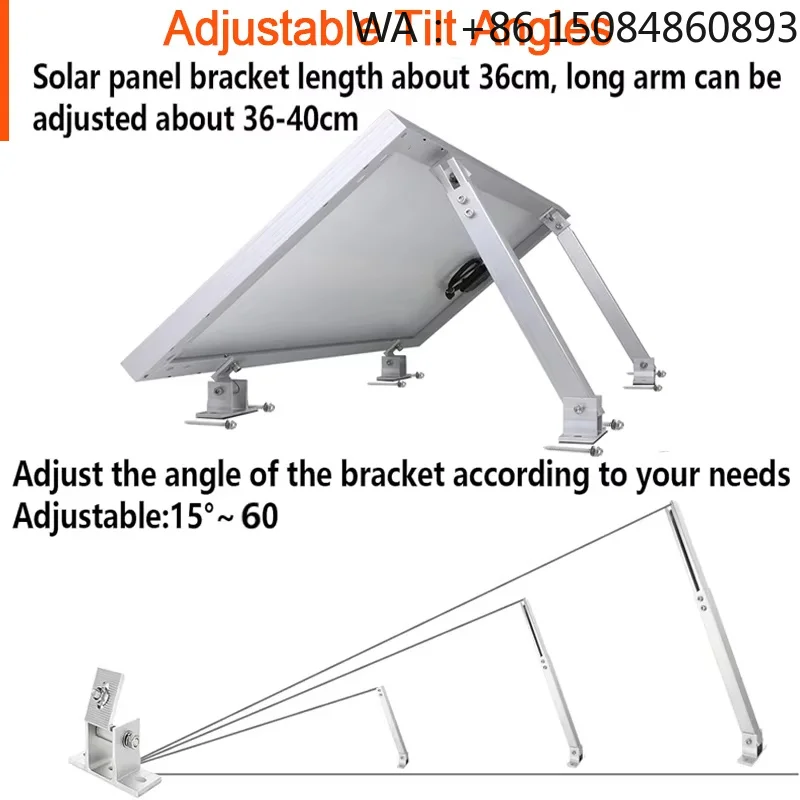 

Multi-Angle Adjustable Flat Roof PV Mount System, Complete Solar Panel Structure Accessories, All-In-One Parts for Integrated Ho