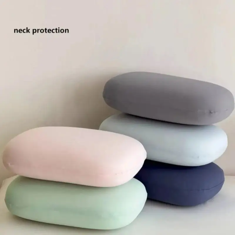 Soft Neck Support Ice Silk Pillow Cool Touch Cooling Surface For Household Sleep Office Nap Short Travel