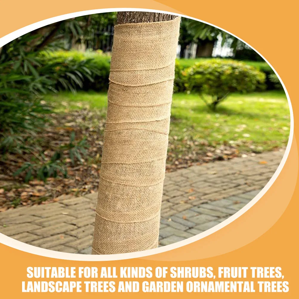 

Burlap Tree Protector Mesh Trunk Wraps Keeping Moisturizing for Gardening Bark Repair Tape Plant Frost