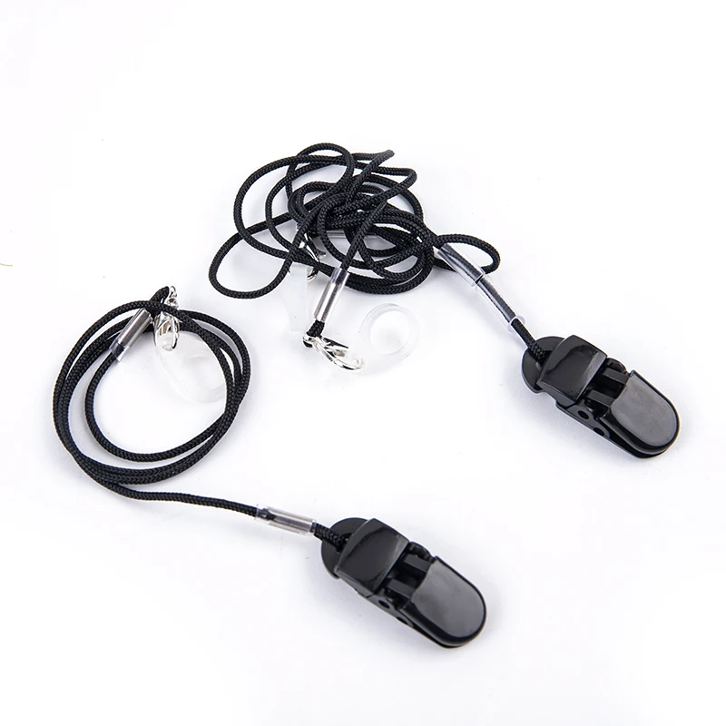 Hearing Aids Clip Holder Transparent 1/2 Rings Anti-Lost Lanyard Safety Behind The Ear Hearing Aids Accessory for Children Adult