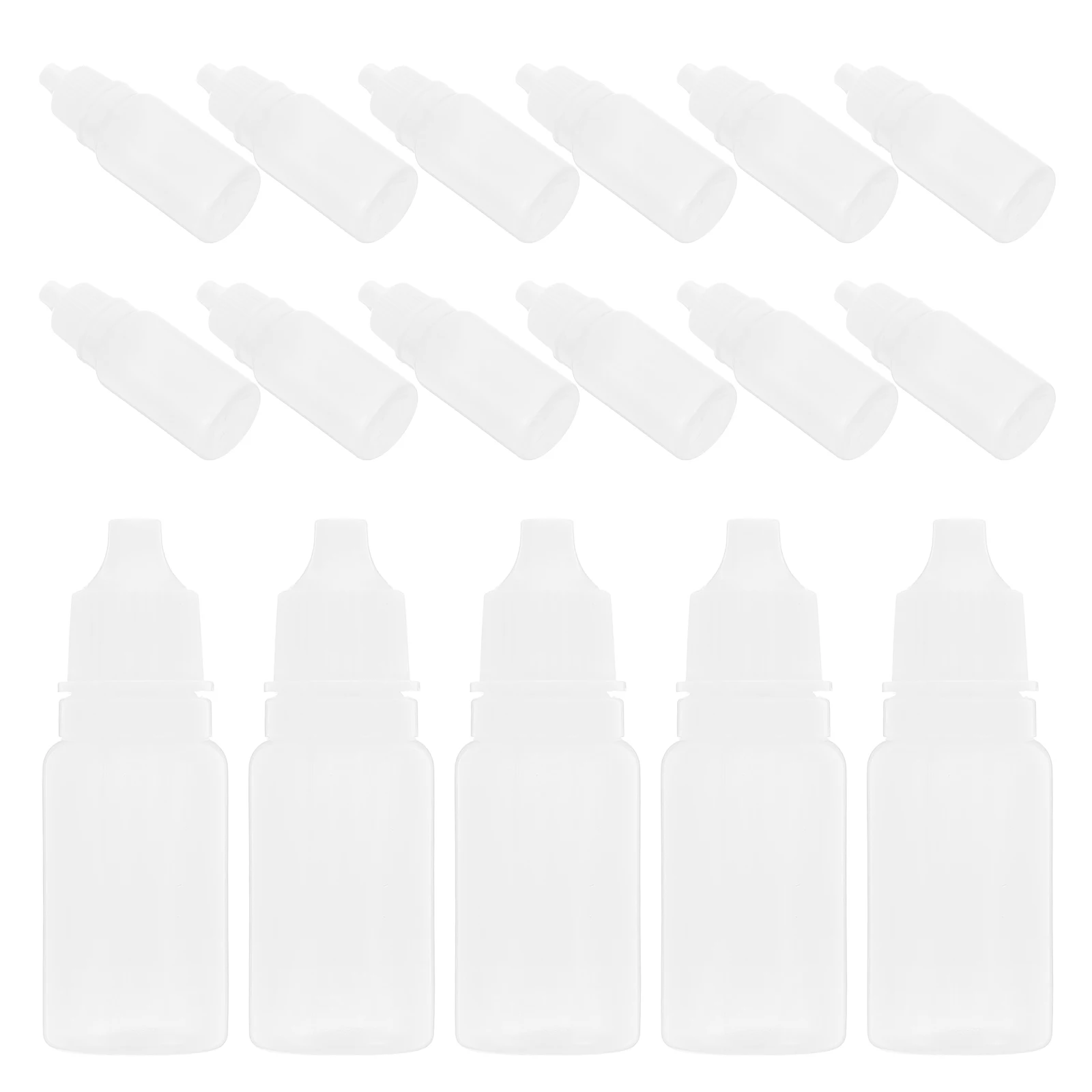 

50 pcs Childproof Eye Liquid Dropper Bottles Squeezable White Storage Solvents Eye Liquid Dropper Bottle Oils Paint