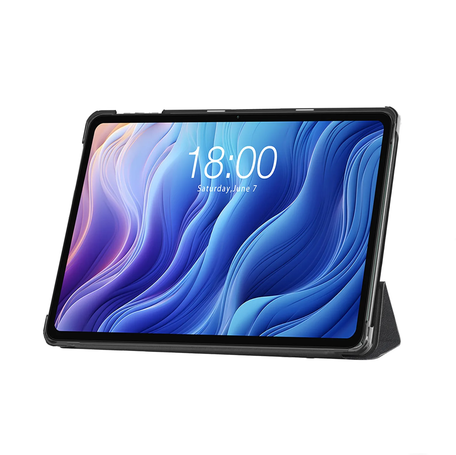 Coque De Protection Pour Tablette Teclast T65 13.4 Pouces - Cuir PU, TPU, Fonction Veille/réveil Automatique, Bleue - 6