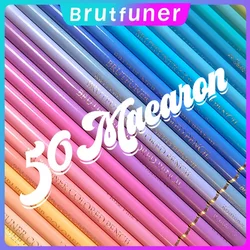 Brutfuner 12/24/50/72 Color Macaron Oil Pastel Colored Pencils Drawing Pencil Set Wood Sketching Artist School Gifts Supplies