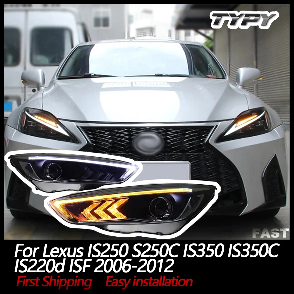 

Автомобильные фары TYPY для Lexus IS250, фары IS250C IS350 IS350C IS220d ISF 2006-2012, светодиодные фары для проектора Plug-n-Play