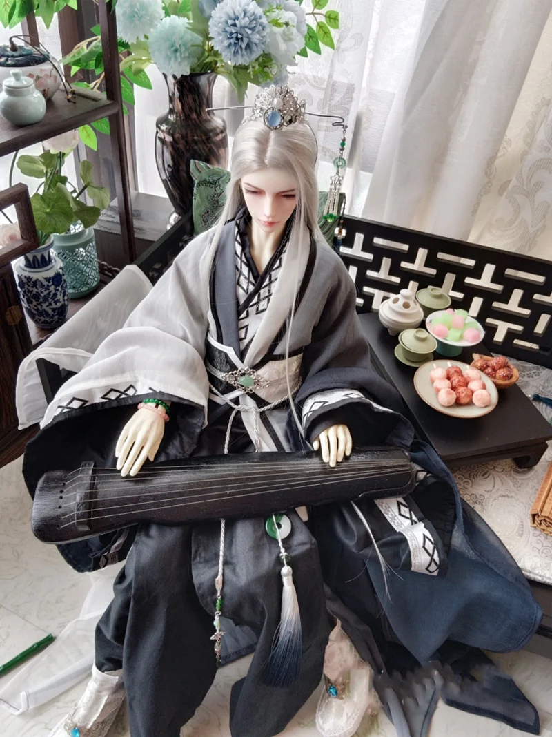 

1/3 BJD Hanfu Ancient Costume Robe Warrior Outfit For SD13 POPO68 Longhun73 ID75 Strong Uncle Doll Clothes Accessories A1621