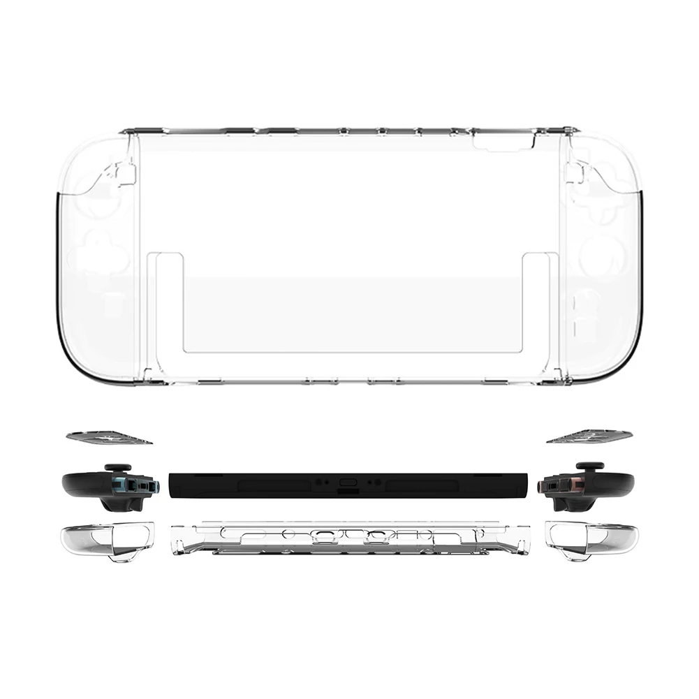 For Nintendo for Switch 2 Detachable PC Clear Protector Shockproof Protection Skin Anti-Drop Clear Case for Switch 2 Accessories