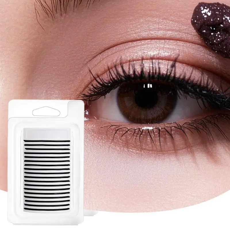 18 Streifen selbstklebende Wimpern-Liner, Wimpern-Klebestreifen, wiederverwendbarer Klebe-Liner für langlebige falsche Wimpern, natürlicher Look