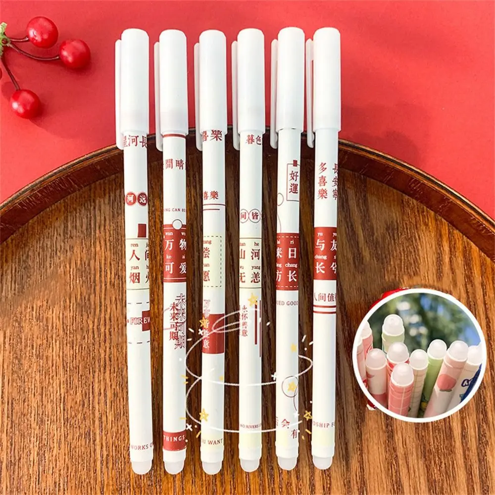 School Supplies Kawaii Cartoons Washable Handle Press Pen Blue Erasable Pen Gel Pens Neutral Erasable Pen Student Pen